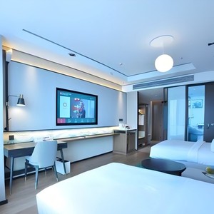 Set Camera da Letto per <span class=keywords><strong>Hotel</strong></span> di Lusso Moderno con Letto Singolo, <span class=keywords><strong>Design</strong></span> Elegante e Materiali Ecologici per Catena Alberghiera Hilton - Product Image 2