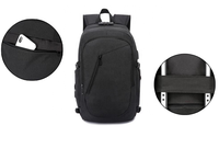RAYLON Tas Ransel Laptop Multifungsi Oxford Berkualitas Tinggi dengan Port Pengisian Daya USB Desain Tahan Air untuk Bisnis, Sekolah, dan Perjalanan