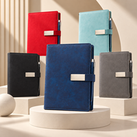 Carnet de notes en cuir personnalisé avec logo, couverture rigide, fermeture magnétique, pour entreprise, avec stylo inclus