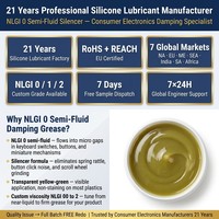 Grasa Amortiguadora NLGI 0, Lubricante Semilíquido para Interruptores de Teclado, Control Remoto, Rueda de Desplazamiento del Ratón, Viscosidad Personalizada, Fábrica OEM