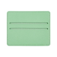 Dompet Kartu Nama & Tempat ID Kulit Sintetis - Dompet SIM Ringkas dengan Logo Embos Kustom
