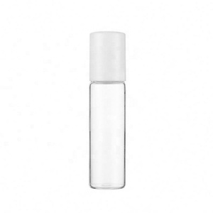 5ml 10ml in Stock Oil Roller Glass <b>Bottles</b> for Essential Oils with <b>Plastic</b> White Cap - Product Image 2