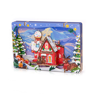Wincent Puzzle 3D in Legno Natalizio, Scatola Ombreggiata con Scena Invernale, Renna e Orso, Kit Fai-da-Te, Decorazione, Regalo per Bambini - Product Image 1