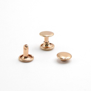 Bán buôn Nắp đôi đinh tán | Màu đen mờ, vàng hồng, bạc, đồng thau | thép không gỉ và đồng thau | túi giày may phần cứng - Product Image 4