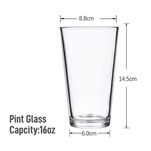 <span class=keywords><strong>Vasos</strong></span> de Cerveza Clásicos Transparentes sin Asa de 16 oz, <span class=keywords><strong>Vasos</strong></span> para Jugo y Café, Vajilla al por Mayor Personalizable con Logotipo - Product Image 2