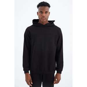 Kelvin <b>Black</b> Men's Tracksuit Set Simple Casual Breathable 340 Grams <b>Fabric</b> - Product Image 3