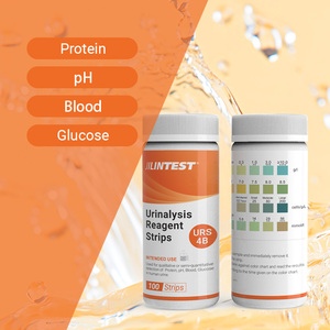 Tiras de reactivo de análisis de orina para mascotas OEM personalizables 4 en 1 de alta calidad fabricadas por un especialista en instrumentos de prueba - Product Image 1