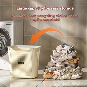 Organisateur de vêtements en polyester <span class=keywords><strong>Imo</strong></span> ajouter plus de stockage ménage salon panier de rangement moderne plante panier à linge - Product Image 4