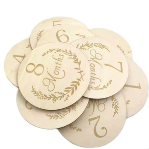 13 pezzi parola mensile taglio laser unilaterale pietra miliare del neonato per scattare foto del bambino - Product Image 4