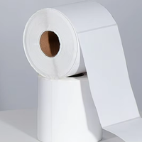 Rouleaux d'étiquettes autocollantes holographiques en papier couché, imperméables, 500 étiquettes/boîte, 24 rouleaux/boîte, autocollants vierges pour codes-barres améliorés
