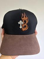 Casquette 5 panneaux ajustée unisexe à visière plate, broderie 3D, style sportif, motif léopard ou fruit, avec logo personnalisé, type baseball snapback, prix usine