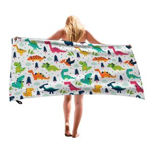 Serviette de plage personnalisée en microfibre de qualité supérieure, anti-sable, séchage rapide, imprimée sur mesure - Product Image 1