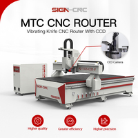 Router CNC 1325 con Cuchilla Vibratoria y Cámara CCD para Cortar Cuero, Tela, PVC y Espuma