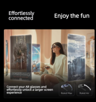 Les lunettes intelligentes Rokid Max Ar prennent en charge les grands modèles d'IA, la visualisation de films 3D haute résolution et les jeux, et sont compatibles avec les téléphones mobiles.