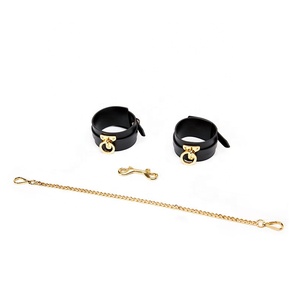 Echt Lederen Bdsm Volwassen Speelgoed Kits <span class=keywords><strong>Bondage</strong></span> Echt Lederen Handboeien Enkelmanchet Zwepen Vasthoudendheid Kraag Ketenen - Product Image 3