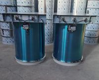 Prix de filtre collecteur de poussière industriel de type jet d'air supérieur de silo de ciment d'acier inoxydable