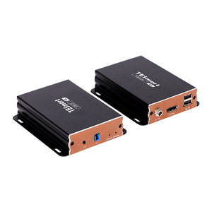 מאריך TESmart 300 מטר 8K DP KVM על גבי סיב אופטי, תומך HDCP 2.2 עם יציאת שמע USB לחדר בקרה, מרכז נתונים ואולפן - Product Image 2