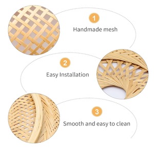 Vòng <span class=keywords><strong>E27</strong></span> Đèn Trần Handmade Mây Tre Hàng Hóa Thiết Kế Cổ Điển Trang Trí Chiếu Sáng Trong Nhà Nhà Phòng Ăn Khách Sạn Trà Cửa Hàng - Product Image 5