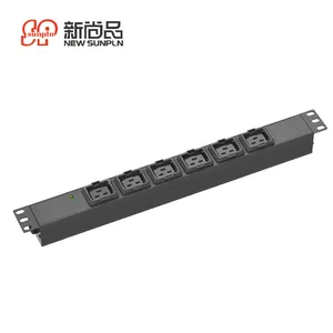 Aluminium smart pdu power distributor unit rack plug 50 amp power distribution box outdoor indoor type dc c13 c19