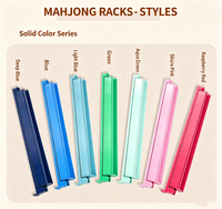 Rak Mahjong Amerika 17,5 Inci Plastik PS 2-in-1 Rak Ubin Mahjong Multi-Warna Grosir OEM ODM