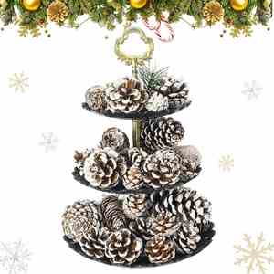 Bulk Natural Mini Pine Cone Wood Ornaments Rustic Christmas Party & Festival Decor Customizable for DIY Crafts - Product Image 3