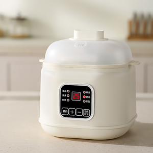 Nồi nấu chậm bằng gốm kỹ thuật số 6 trong 1 Hẹn giờ 15 giờ Nồi hầm nước tự động giữ ấm 1L cho cháo súp 1L tự động giữ ấm - Product Image 4