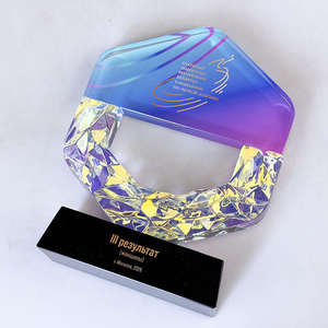 Placa de Cristal Personalizada con Impresión a Todo Color y <span class=keywords><strong>Base</strong></span> Transparente - Product Image 5