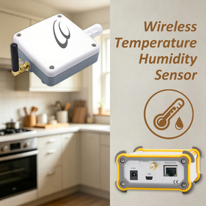 เครื่องบันทึกข้อมูลอุณหภูมิและความชื้นแบบไร้สาย IoT พร้อมระบบเตือนภัย ควบคุมอุณหภูมิและความชื้นแบบดิจิทัลสำหรับโรงเรือน - Product Image 2
