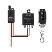 Abongl GLC GLC-DC-50 200A Interrupteur de coupure de courant sans fil RF pour voiture, télécommande 24V DC, déconnexion de batterie avec portée de 50-100m, IP41, 1 voie