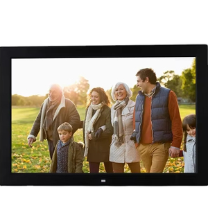 AMABOO Marco de fotos digital de 7 pulgadas, pantalla HD de 1024x600, reproductor de publicidad de video en inglés, admite descarga de video - Product Image 1