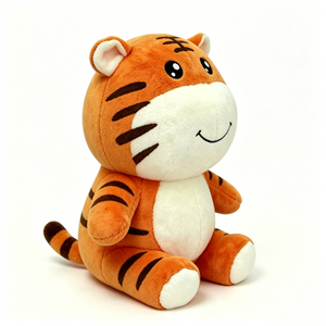 Peluche de tigre personalizado, adorable peluche de tigre sentado, peluche de tigre suave, peluche de tigre de dibujos animados, tigre para decoración de dormitorio - Product Image 3