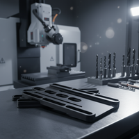 Pièces de système de rail de caméra Etri Professional en aluminium et acier inoxydable usinées avec précision par CNC pour le brochage d'équipements industriels