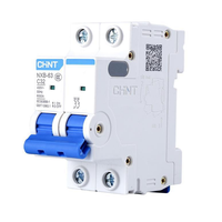 Interruptores de Circuito en Miniatura de Cobre CHiNT de Buena Calidad, Tipos 1P/2P/3P/4P, Capacidad de Ruptura de 6KA, Modelo NXB-63