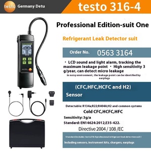 เครื่องตรวจจับการรั่วไหลของสารทำความเย็น Testo 316-3 อุปกรณ์ตรวจจับฟลูออรีนสำหรับเครื่องปรับอากาศรถยนต์ รับประกัน 1 ปี - Product Image 2