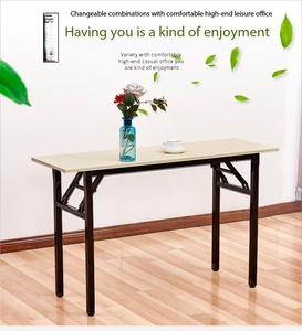 <span class=keywords><strong>Table</strong></span> pliante robuste, bureau portable en bois pour ordinateur portable, idéal pour le bureau, les salles de <span class=keywords><strong>réunion</strong></span>, <span class=keywords><strong>la</strong></span> salle <span class=keywords><strong>à</strong></span> manger, le camping, l'appartement - Product Image 5