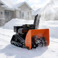 Souffleuse à neige télécommandée avec chenilles pour opérateur de centre d'exposition
