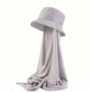 Chapeau Bob Gathertop en Coton Uni avec Logo Personnalisé pour Femme, Protection Solaire Extérieure, Vente en Gros - Product Image 6