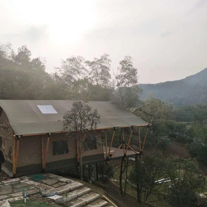 Outdoor Waterproof <b>Wood</b> Frame Luxury Glamping Tent Hotel Tent Camping Tent KT-9 Camping Tent KT-9 - Product Image 3