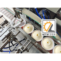 Machine de remplissage de mayonnaise et de beurre de cacahuète à haute viscosité avec pompe à lobes MTW