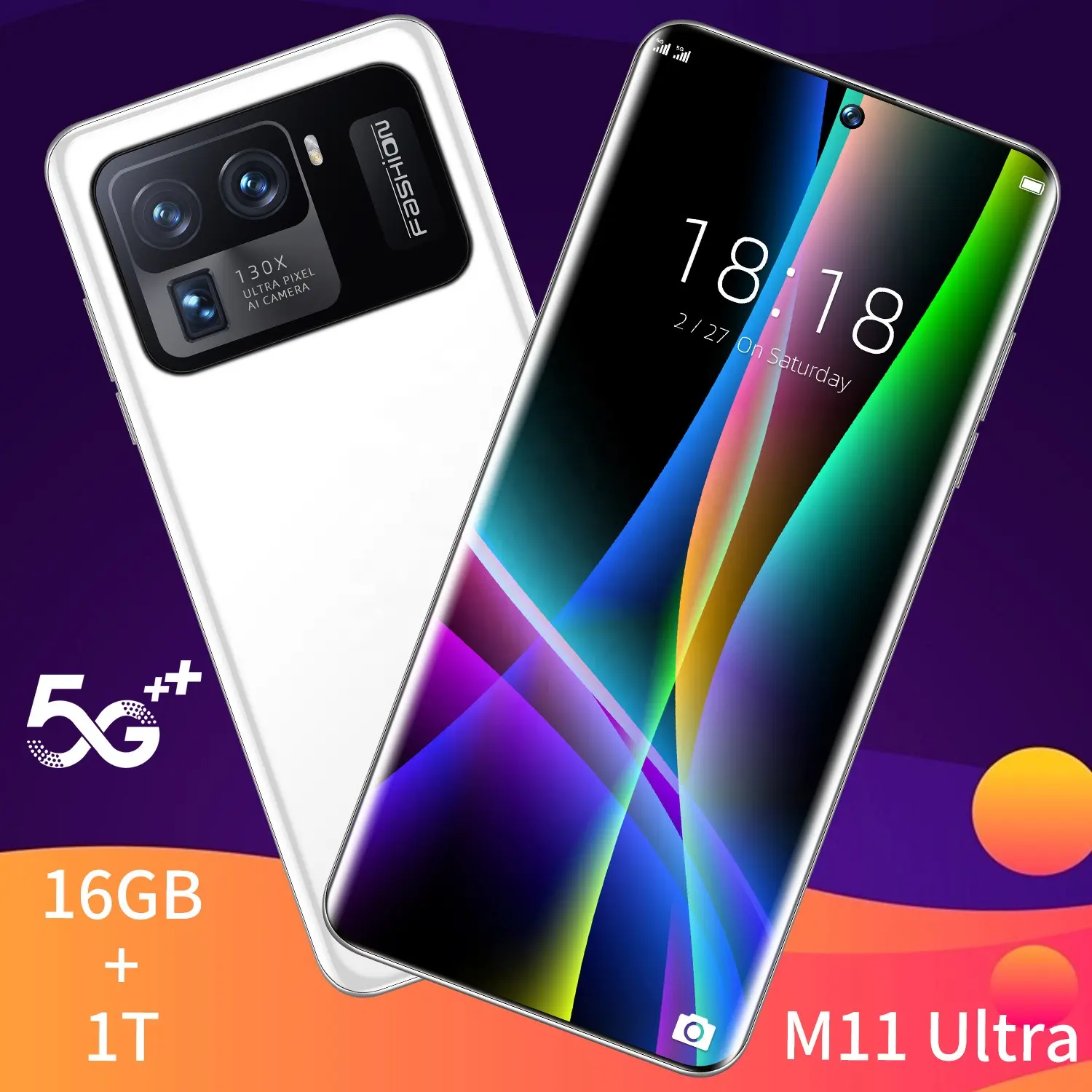 Original Mi M11 Ultra Smartphone 7.3 Inch 8+256gb Original Android 10 Core Cell Phone 3 Cameras 5g Unlocked Mobile Phones