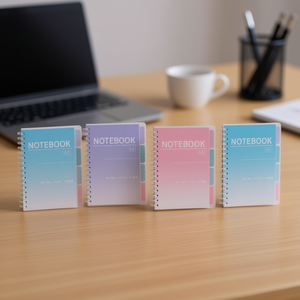 A5 PP Divider Notebook Minimalist Design Note-Taking Stationery - Product Image 2