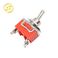 Interrupteur à bascule E-TEN1021 15A/250V 2pin interrupteur SPST marche-arrêt 12mm couleur Orange 10 pièces/boîte