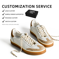 Chaussures de sport décontractées classiques de luxe rétro en cuir véritable pour hommes, respirantes, à semelle épaisse, légères et confortables, de marque personnalisée