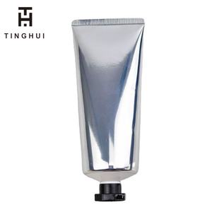 Tube de lavage du visage en aluminium léger et plastique doré/argenté de 30g/50g, tube d'emballage cosmétique de haute qualité de 50g - Product Image 6