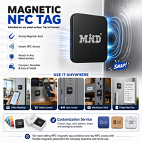 Etiqueta Magnética NFC Personalizada de 13.56 MHZ, Etiqueta de Chip NTAG213 NTAG215 NTAG216 Programable, Admite Alarma, Música, Horario, Gestión Diaria