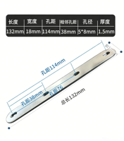 적동 4홀 구리 버스바(M8 나사 구멍 포함, 구멍 간격 38mm) 90AH 105AH 각형 배터리 셀 MB56 M8 원형 스터드용