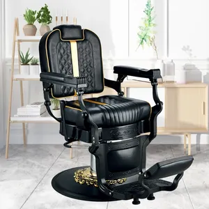 Hairdressing Big Hydraulic Pump Adjustable Reclining Barber Chair Customized Lifting Hairdressing Equipment Barber Chair