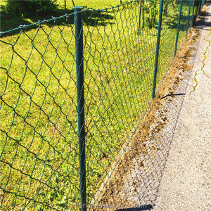 Clôture à maillons de chaîne galvanisée durable personnalisée Maille de diamant Grillage d'écran <span class=keywords><strong>Panneaux</strong></span> enduits de PVC <span class=keywords><strong>galvanisés</strong></span> <span class=keywords><strong>pour</strong></span> une longue utilisation régulière - Product Image 2