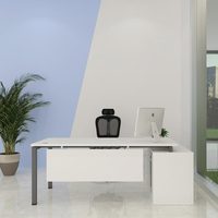 Fornitore della cina in legno solido materiale verde in metallo struttura da tavolo ufficio tavolo Manager/ceo/capo/supervisore scrivania del Computer