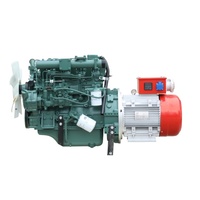 Groupe électrogène diesel silencieux sous-châssis pour conteneur, 500V 50A 60Hz, refroidi par eau, pour applications maritimes et terrestres